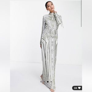 ASOS Design Embellished Maxi Dress